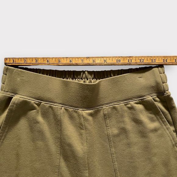 Fabletics Gemma Joggers Medium Green Womens Athleisure Terry Pants Stretch - Picture 7 of 13